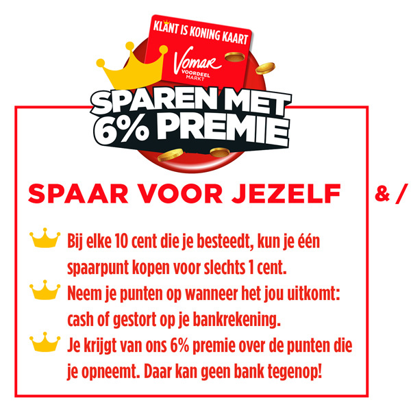 Reclame voor de koopzegels van de Vomar